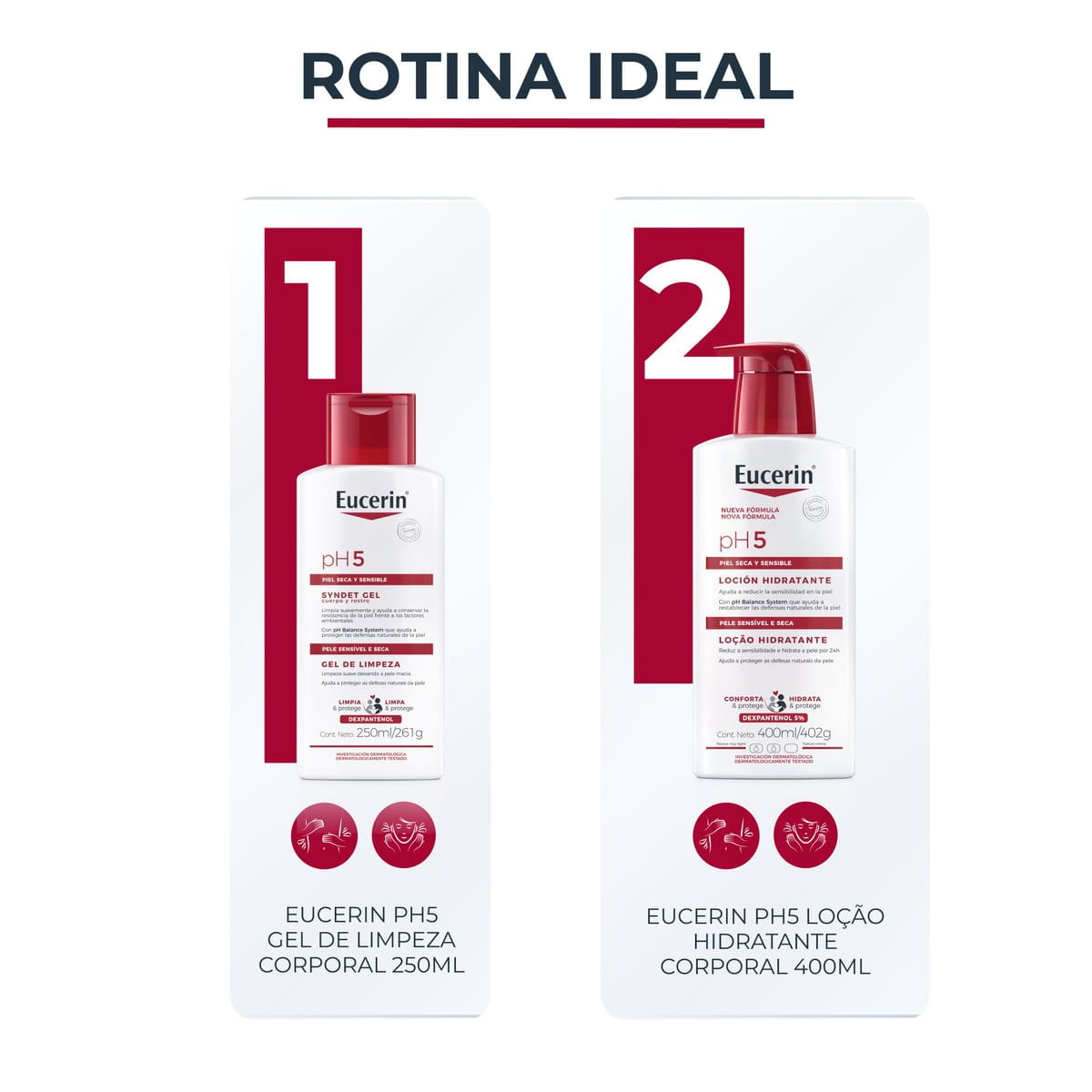 Loção Hidratante Eucerin pH5 400ml – pele sensível e seca